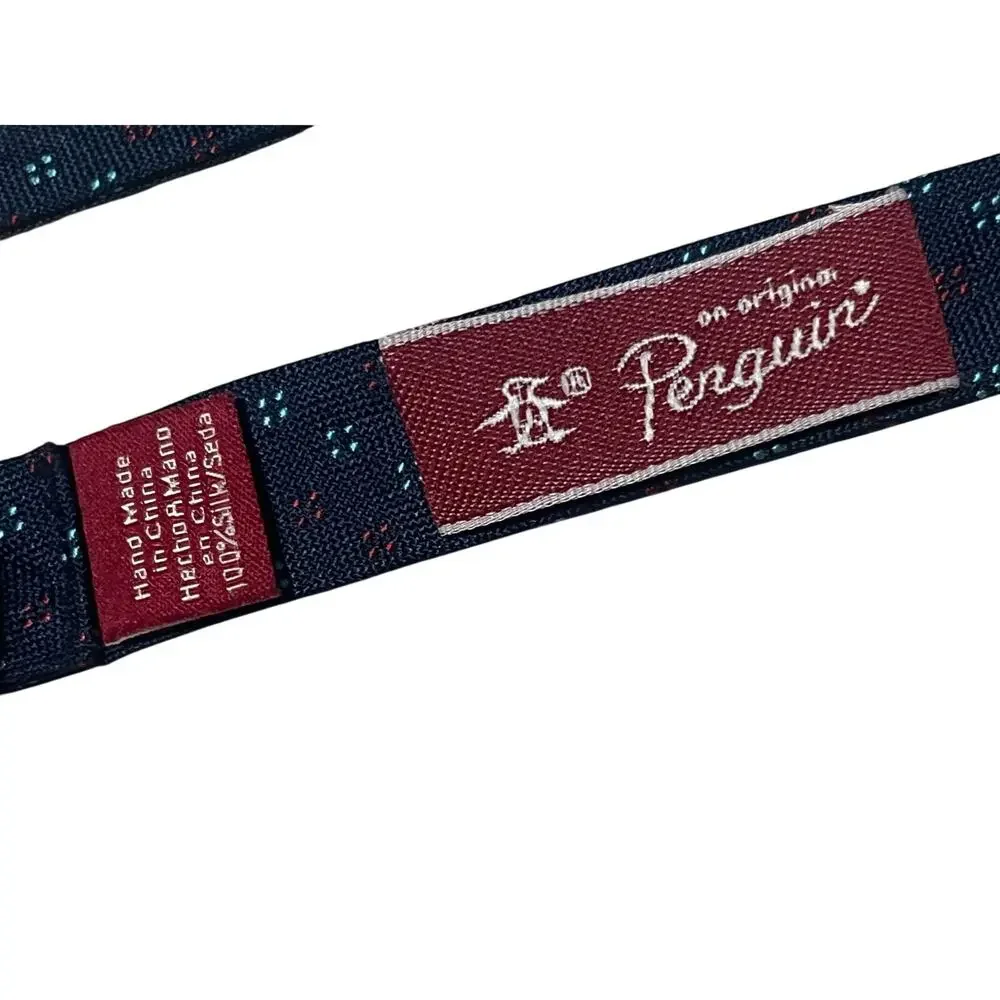 Original Penguin 100% Silk Bow Tie Adjustbale 14.5 - 20